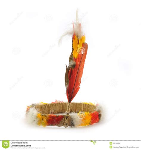 Colored Indian Head Feathers Stock Photo Image Of Band Indian 13740224