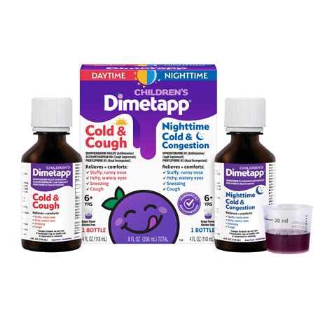 Childrens Dimetapp Cold And Cough Daynight Pack Grape 44 Oz Fsa