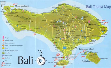 Peta Pulau Bali Lengkap Untuk Wisata Berliyanto