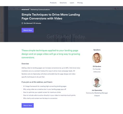 Get this wrong and your superior speaker and 10x content fizzle. 8 Great Webinar Landing Page Examples & What They Did Right