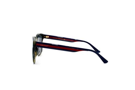 gucci gg0417sk 004 round oval havana blue 56 mm unisex sunglasses for sale online ebay