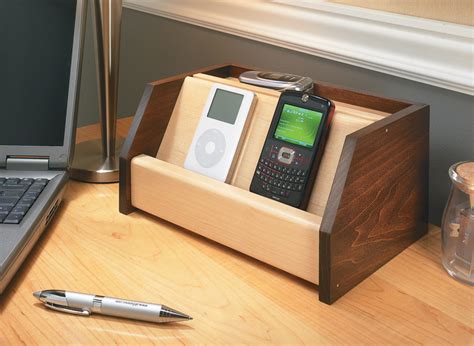Cell Phone Charging Station Woodworking Project