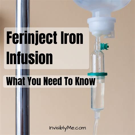 Ferinject Iron Infusion What You Need To Know Invisibly Me