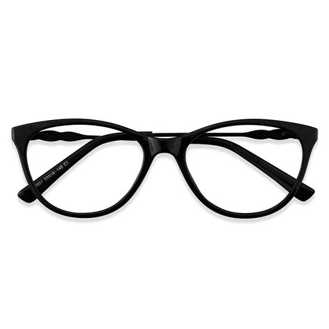 lh501 oval wayfarer black eyeglasses frames leoptique