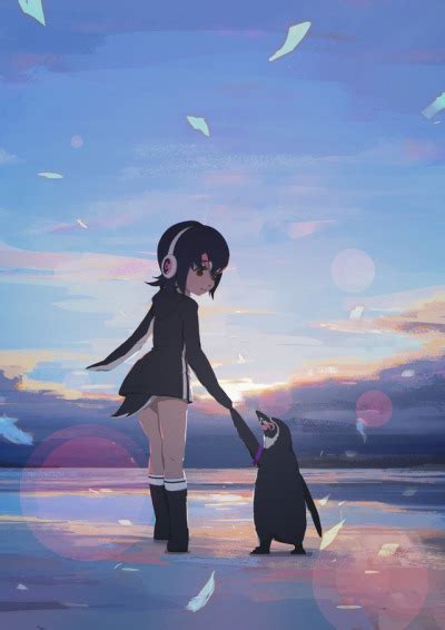 Anime Girl Penguin