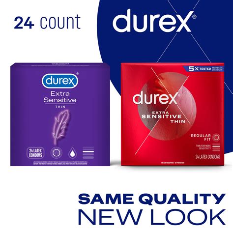 Durex Condom Extra Sensitive Natural Latex Condoms Count Ultra Fine Extra Lubricated