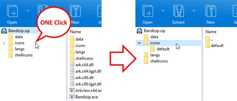 Bandizip Expand Folder Tree Automatically