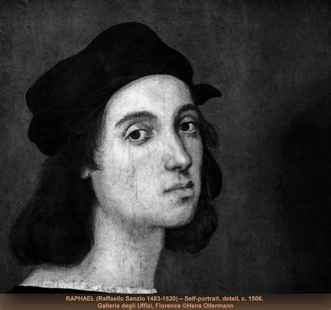 Raphael Raffaello Sanzio 1483 1520 Self Portrait Detail C 1506