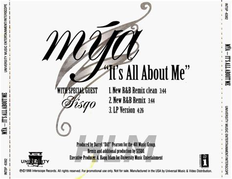 Highest Level Of Music Mya Feat Sisqo Its All About Me Promocdm 1998 Hlm