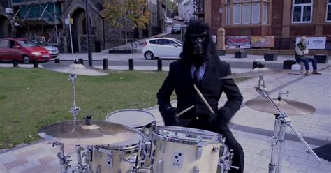 This Is Why A Gorilla Was Playing The Drums In The Middle Of Merthyr