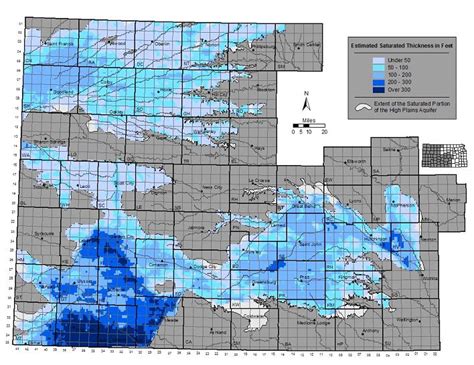 Kansas Geological Survey Kgs High Plains Ogallala Aquifer Maps