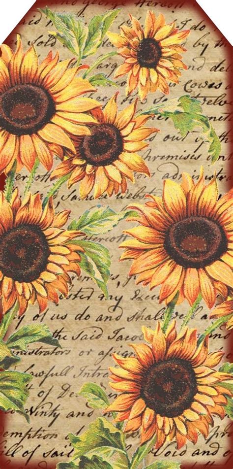Printable Sunflower Scrapbook Paper