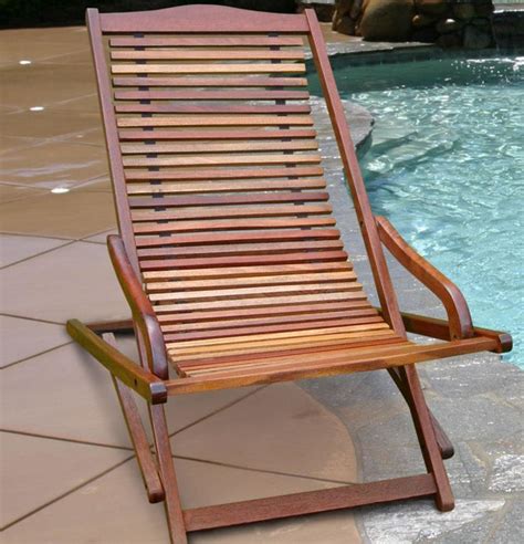 Outdoor Wood Folding Lounge Contemporary Sun Loungers New York