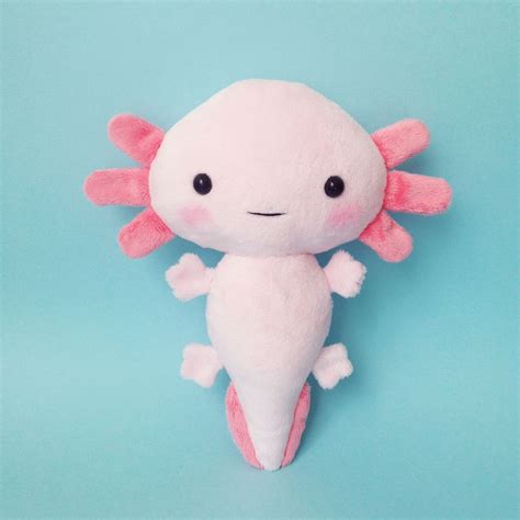 The Original Axolotl Plush Toy Stuffed Toy Axolotl Handmade Axolotl