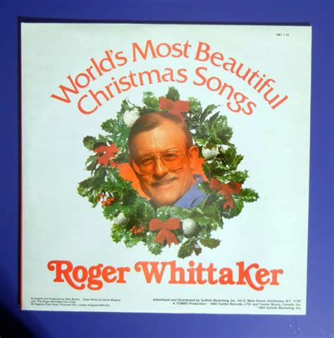 Roger Whittaker Worlds Most Beautiful Christmas Songs Rare Vinyl Lp Nm