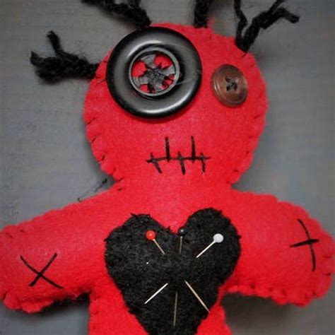 Voo Doo Doll Grungy Voodoo Doll Voodoo Plush Handmade Felt Etsy