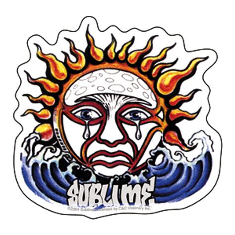 Sublime Weeping Sun Vinyl Sticker At Sticker Shoppe