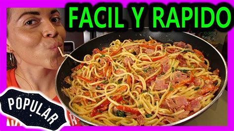 Como Se Hace El Espagueti Receta Facil En Minutos Youtube