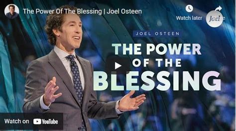Pastor Joel Osteen Sermons The Power Of The Blessing Naijapage
