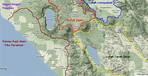Gambar Peta Wilayah Adat Alam Minangkabau Paco Kubuang Gambar Minang