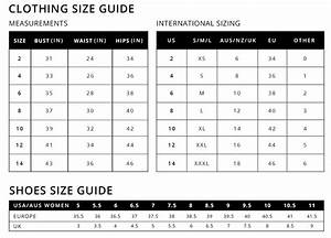 Sizing Guide Women 39 S Clothes Online White Fox Boutique Usa