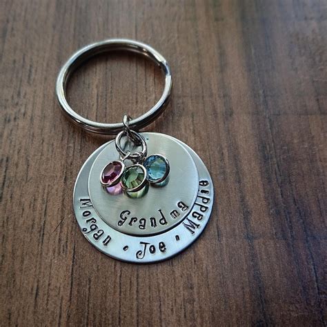 Check spelling or type a new query. Hand Stamped Personalized Grandma Keychain Nana Gift ...