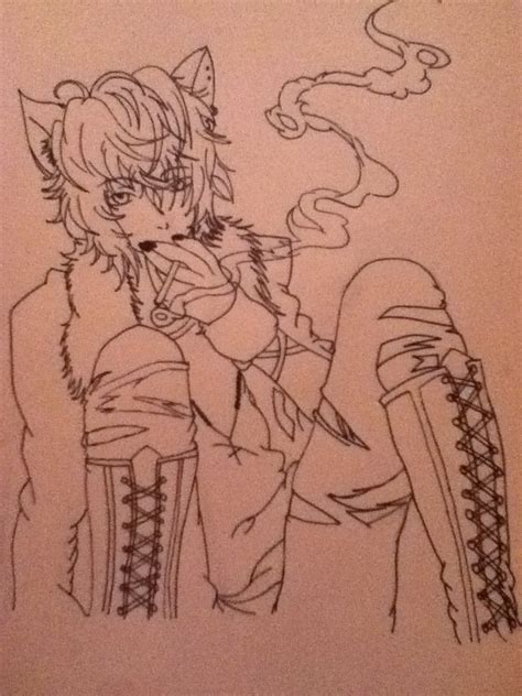 Anime Guy Smoking By Nyrellebusby On Deviantart