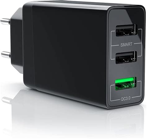 CSL USB Ladegerät W QC Port Netzteil mit Quick Charging Schnellladefunktion Smart
