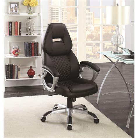 Coaster Office Chairs High Back Office Chair Rifes Home Furniture