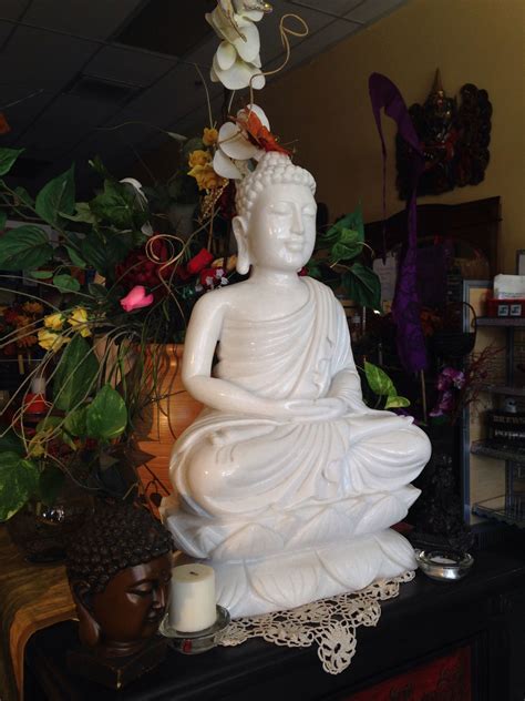··· polyresin thailand religious buddha statue for home decor name : White Marble Buddha Statue. Wonderful stature for your ...