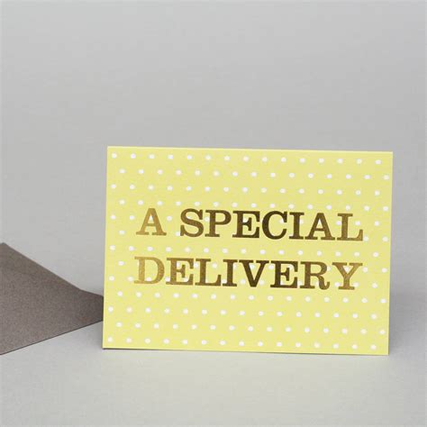 A Special Delivery New Baby Card By Nancy And Betty Studio