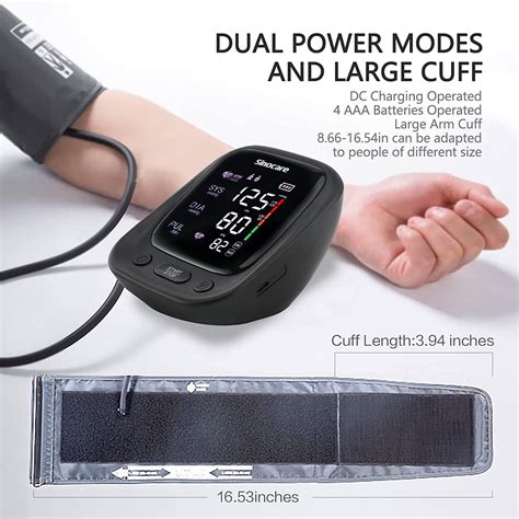 Sinocare Blood Pressure Monitoradjustable Large Upper Arm Cuff