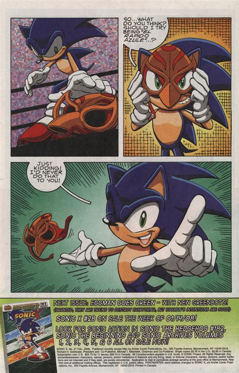 Sonic X 27 Read All Comics Online