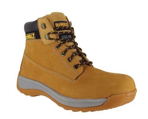 Mens Dewalt Apprentice Leather Sb Safety Steel Toe Lace Up Boots Sizes