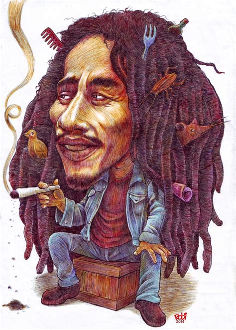 Bob Marley By Robbigandamana Cartoon Sketches Marley Bob Marley