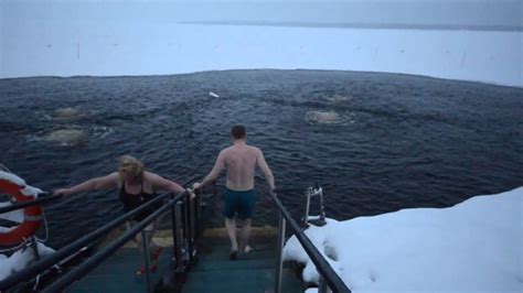 Ice Swimming In Finland Youtube