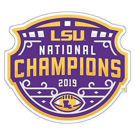 Lsu Tigers 2019 National Champions 3 Extra Durable Laminated Etsy