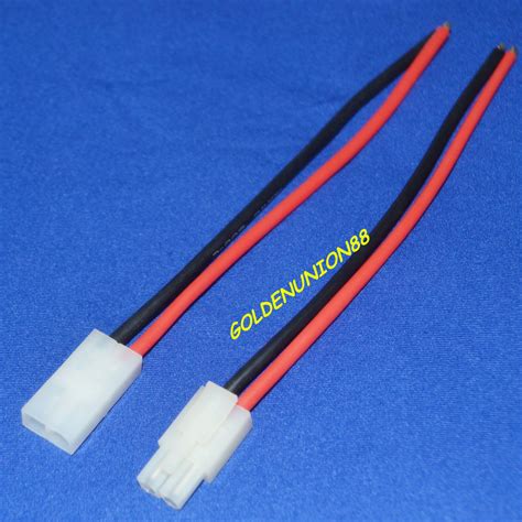 4pair Tamiya Connectors Male And Female 2pin 150mm Battery Wire 14awg