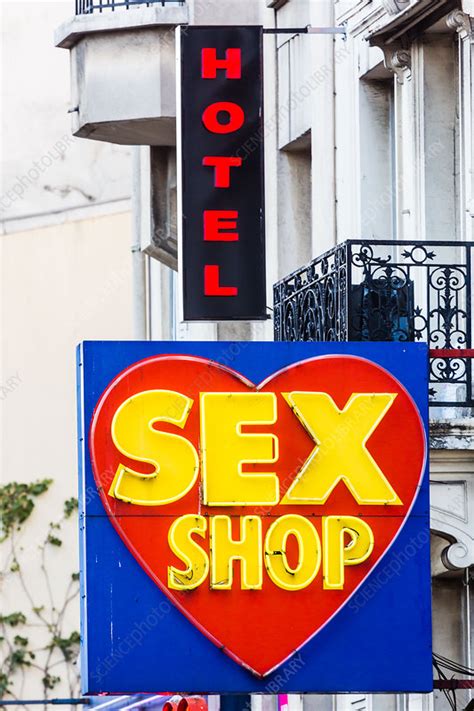 Sex Shop And Hotel Paris France Stock Image C0352513 Science