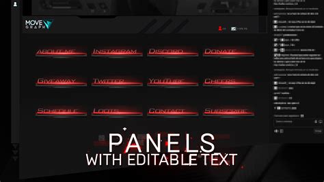 Animated Red Twitch Overlay For Obs Streamlabs Streamelements