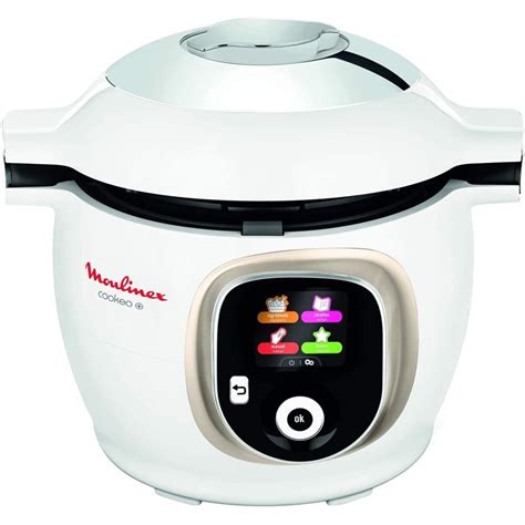 Descubre el robot de cocina moulinex cookeo 6 l y su panel de control inteligente e intuitivo que te guiará por sus útiles menús. Moulinex Cookeo Robot de Cocina + 150 Recetas ...