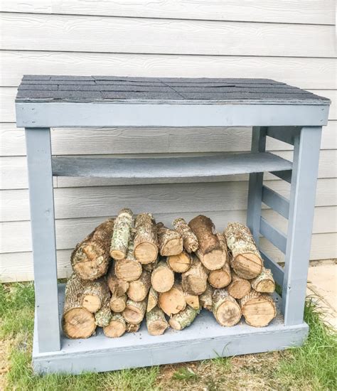 Easy Diy Firewood Rack With Roof Build Plans Diy Projects