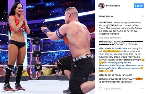 Wwes Nikki Bella And John Cena Are Engaged