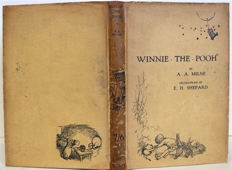 Winnie The Pooh Original Book Cover : Winnie The Pooh By Milne A A Fine