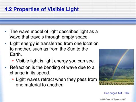 Ppt 42 Properties Of Visible Light Powerpoint Presentation Free