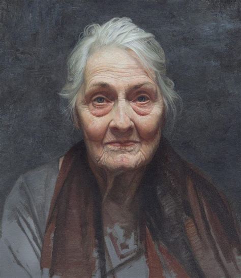 Old Woman Portrait Painting By David Image