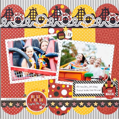 Buckle Up For A Wild Creative Ride With This Theme Park Scrapbook