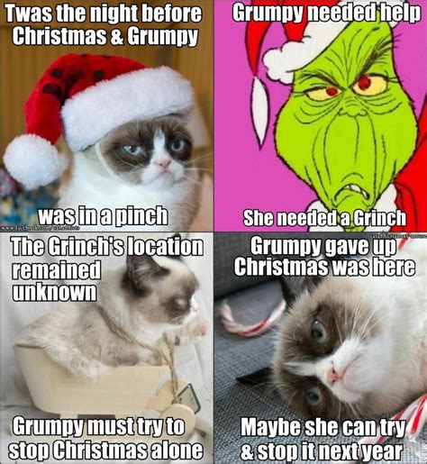 Have A Grinchy Grumpy Christmas Grumpycat Christmas Cats Humor