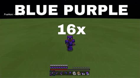 Blue Purple 16x Mcpe Pvp Texture Pack Youtube