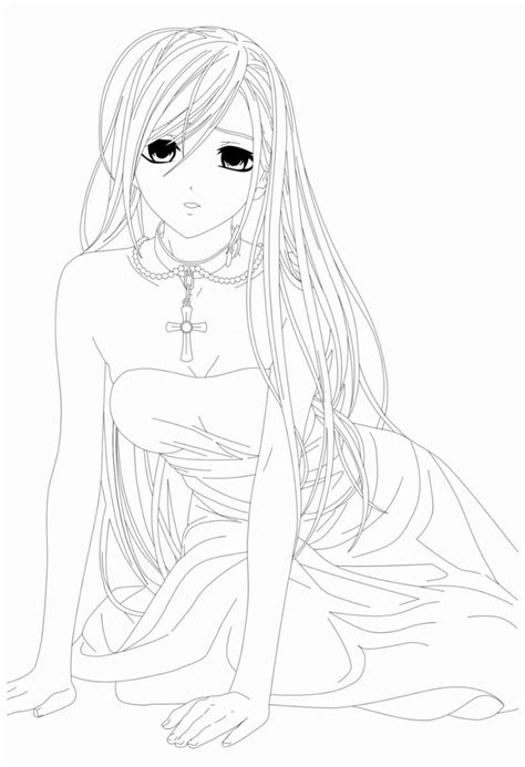 Anime Vampire Knight Coloring Pages Anime Coloring Pages To Print